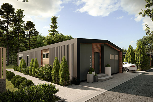 Cortez Island custom home ocean view — exterior view 3