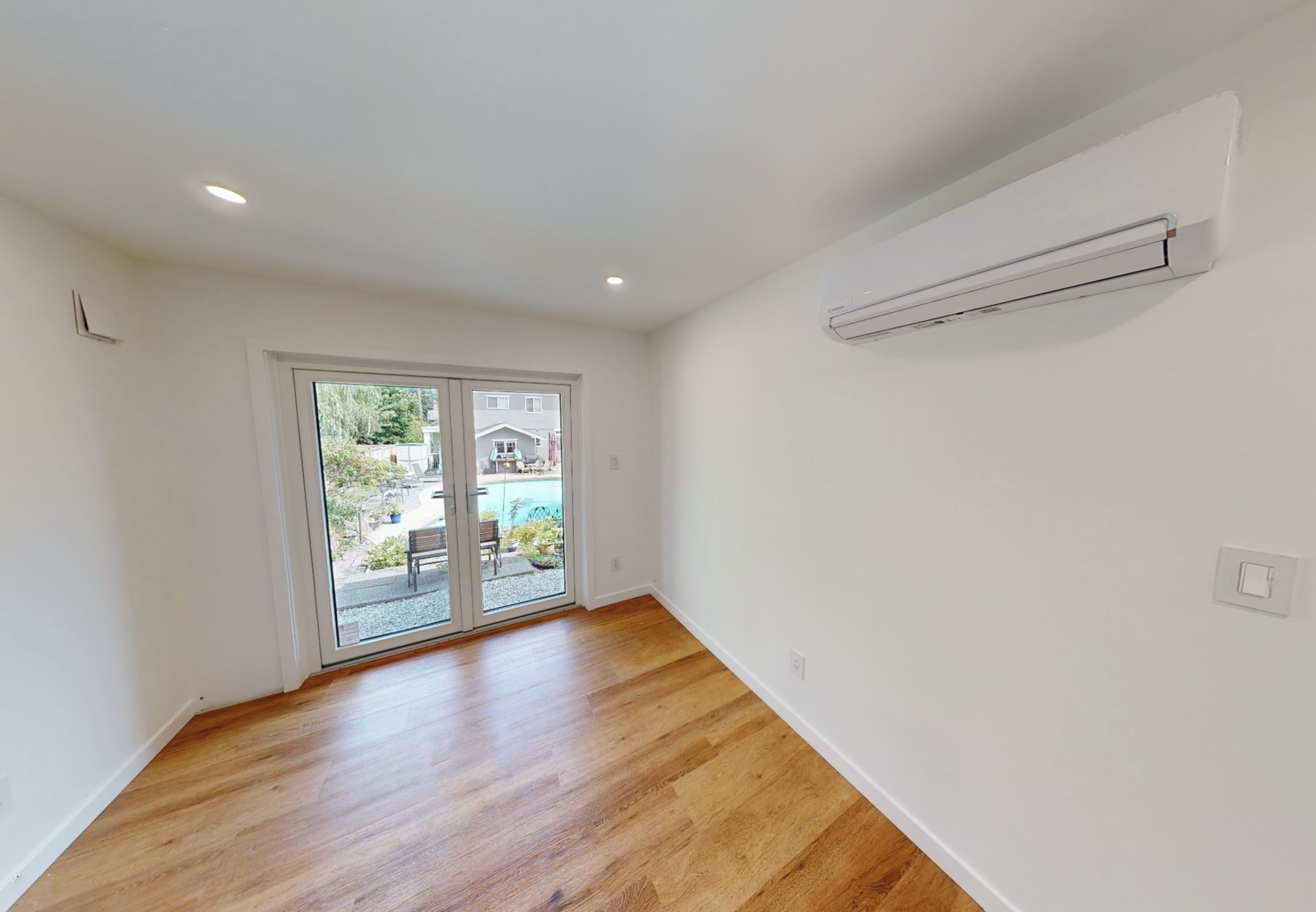Deep Cove custom modular home British Columbia — bedroom