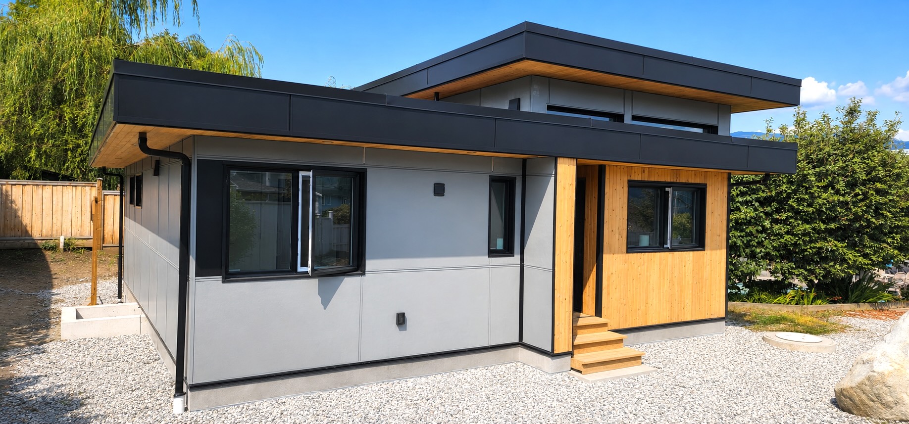 Deep Cove custom modular home British Columbia — exterior view 3