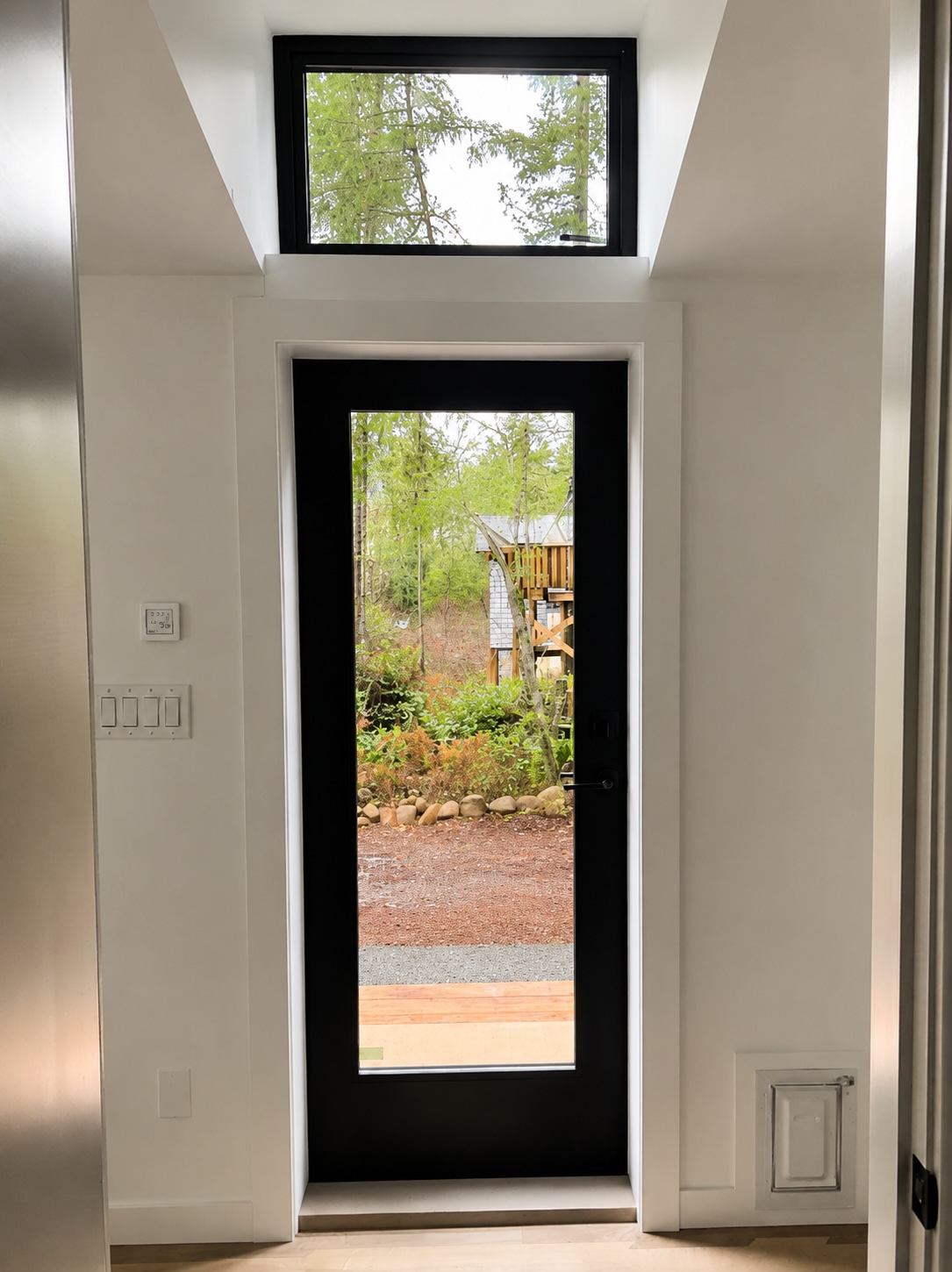 Custom coastal modular home Vancouver Island — interior view