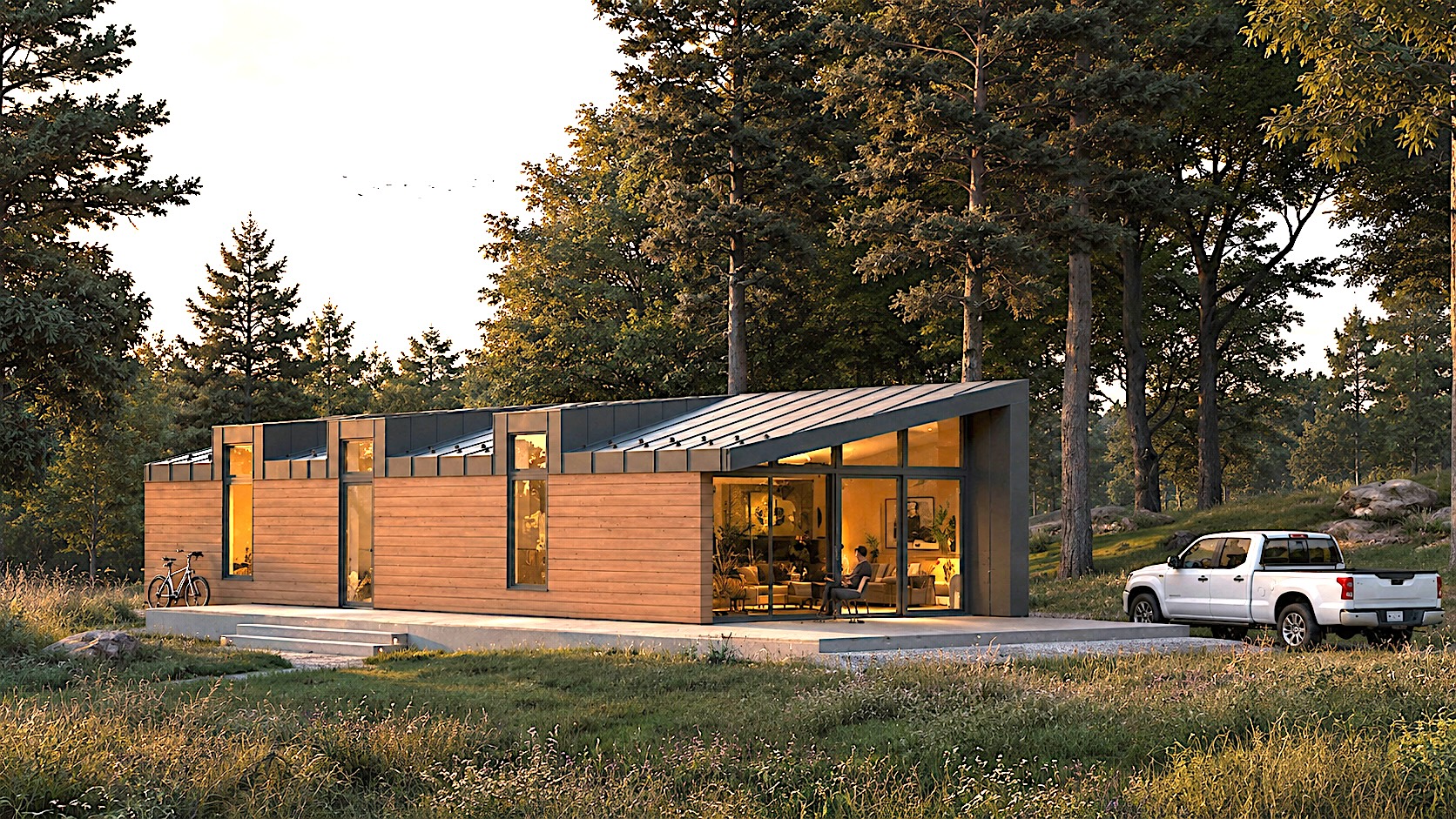 Custom coastal modular home Vancouver Island