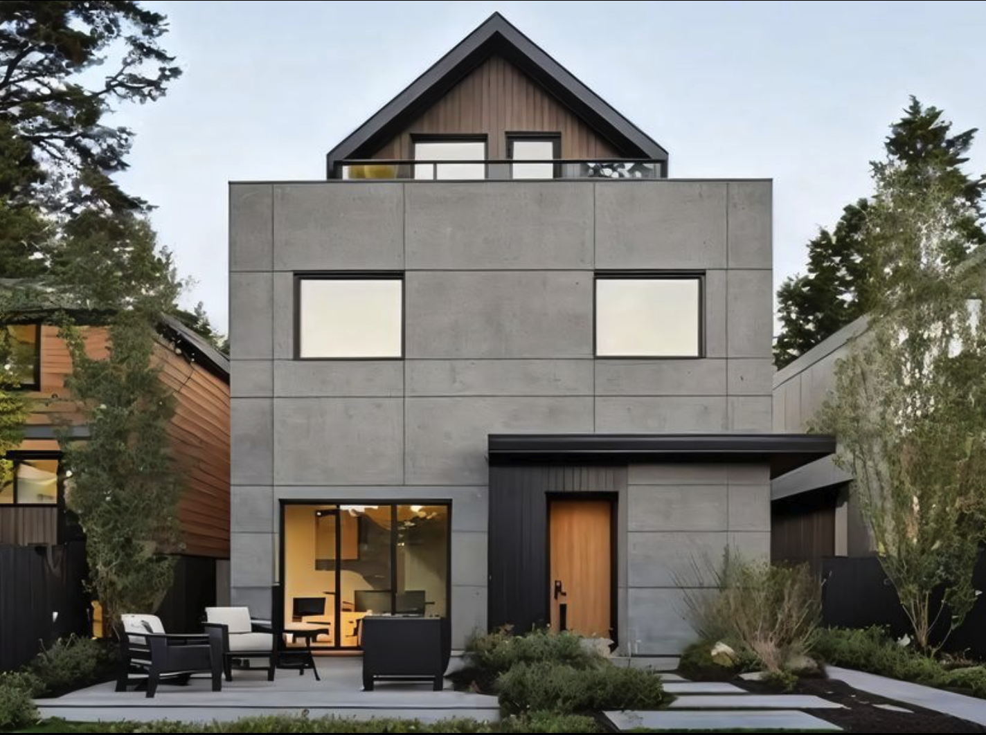 Modern modular duplex Vancouver