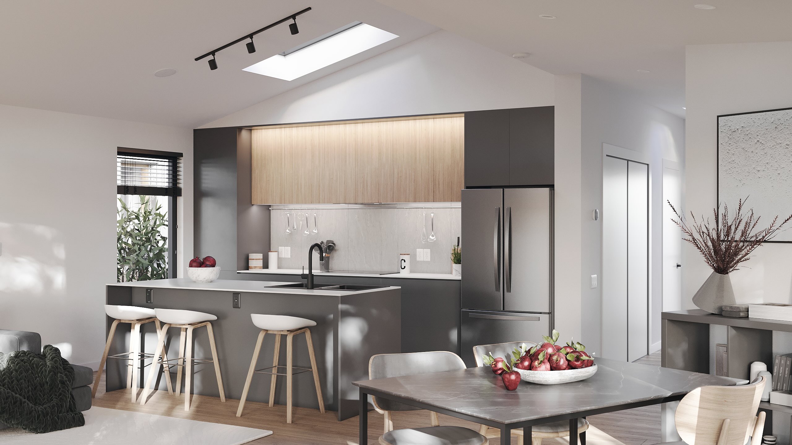 Modern backyard modular ADU British Columbia — kitchen 2