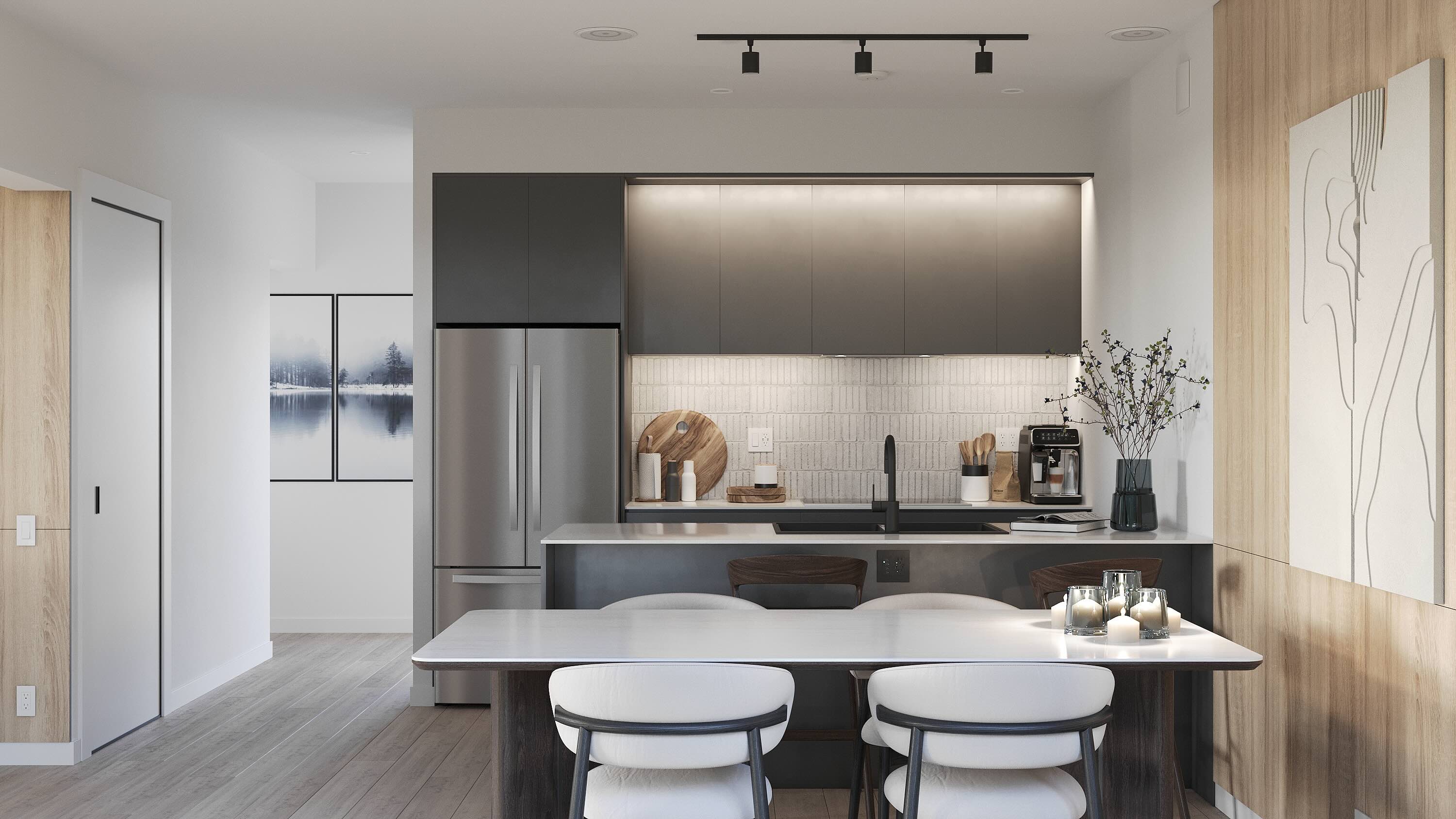 Two storey custom modular British Columbia — kitchen 1