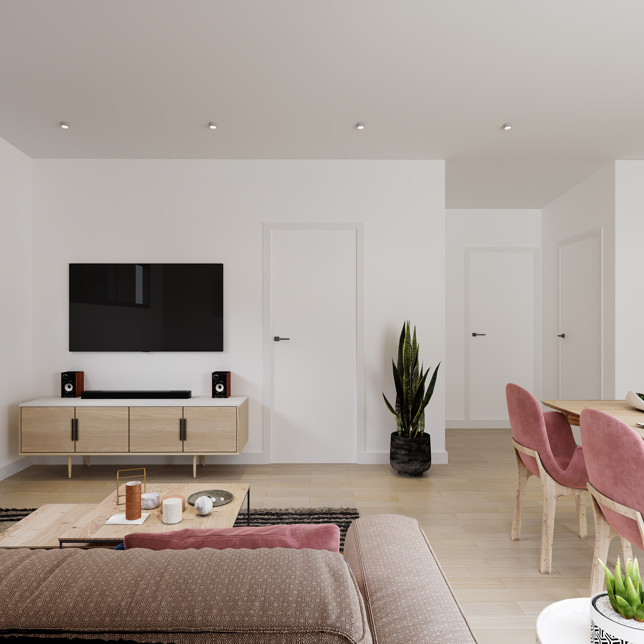Modern prefab home Vancouver Island — interior view 4