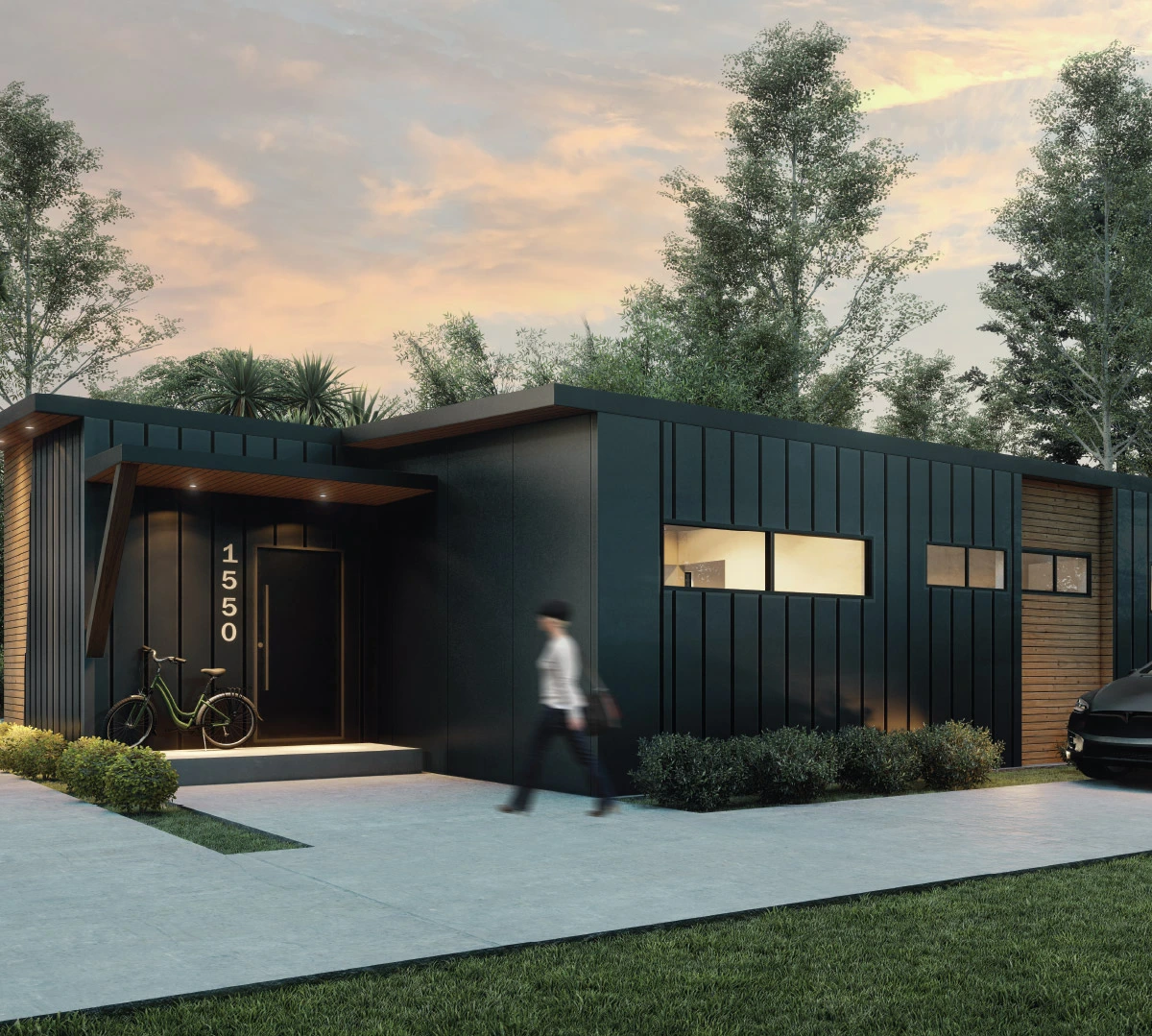 Modern prefab home Vancouver Island