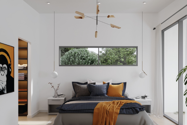 Modern custom modular home Vancouver Island — bedroom 2