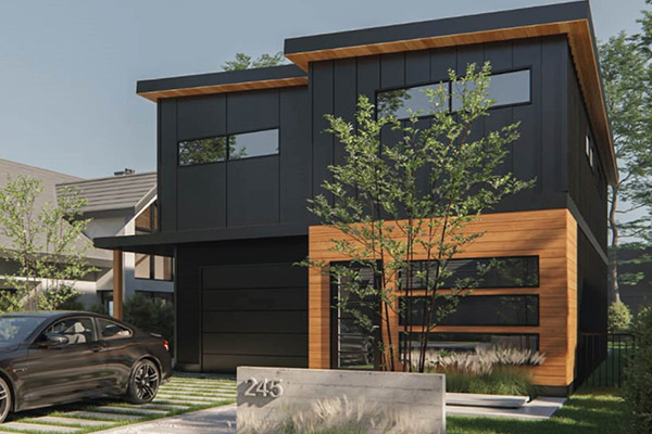 Modern custom modular home Vancouver Island — exterior view 2