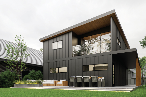 Modern custom modular home Vancouver Island — exterior view 4