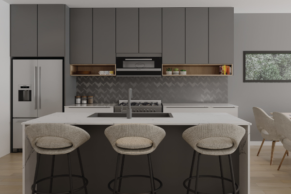 Modern custom modular home Vancouver Island — kitchen 2